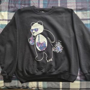 Riot Society "Cosmic Drink Bear" Crewneck